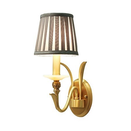 Applique da parete classica tradizionale in ottone, mini, luce verso l'alto