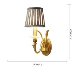 Applique da parete classica tradizionale in ottone, mini, luce verso l'alto