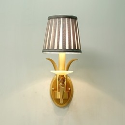 Applique da parete classica tradizionale in ottone, mini, luce verso l'alto