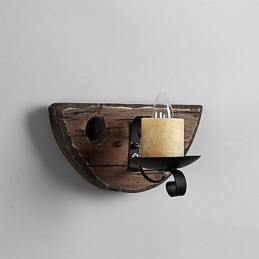 Applique da parete rustica Lodge Mini uplight dipinta