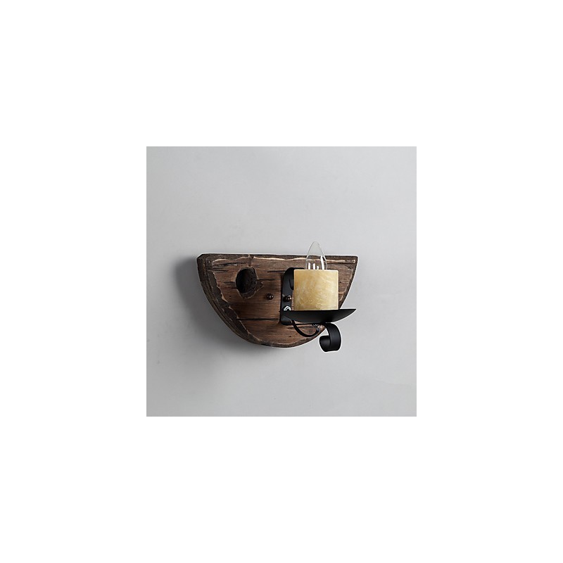 Applique da parete rustica Lodge Mini uplight dipinta