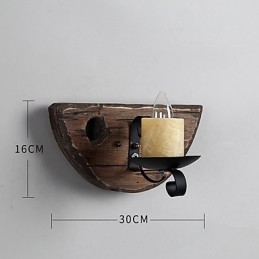 Applique da parete rustica Lodge Mini uplight dipinta