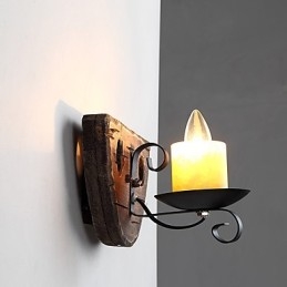 Applique da parete rustica Lodge Mini uplight dipinta