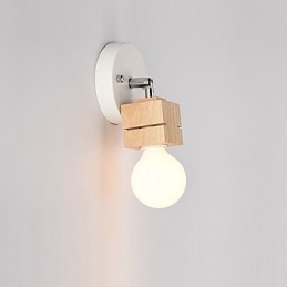 Applique da parete moderna contemporanea luce ambientale in legno/bambù