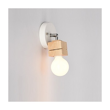 Applique da parete moderna contemporanea luce ambientale in legno/bambù