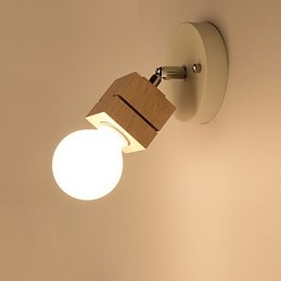 Applique da parete moderna contemporanea luce ambientale in legno/bambù