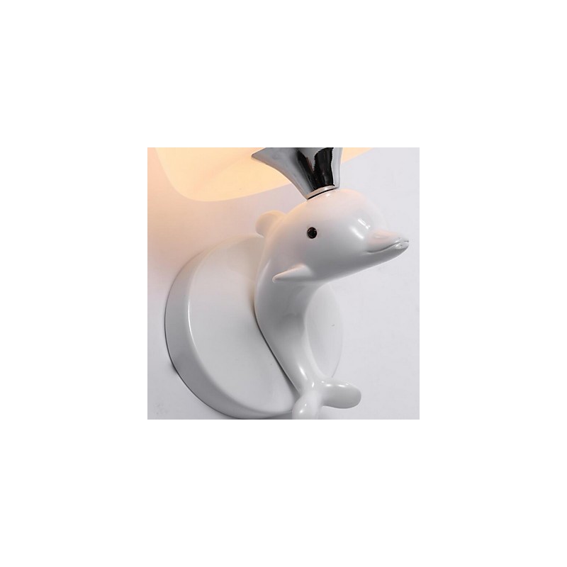 Applique da parete moderna contemporanea uplight in resina E14 23 cm
