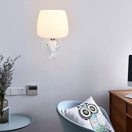 Applique da parete moderna contemporanea uplight in resina E14 23 cm