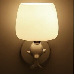 Applique da parete moderna contemporanea uplight in resina E14 23 cm
