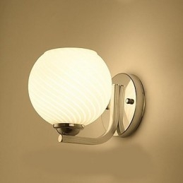 Applique da parete moderna contemporanea uplight in vetro E27 14 x 18 cm