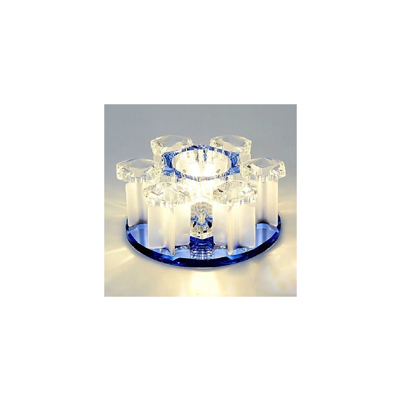 Plafoniera a filo in cristallo CreativeTube con 3 lampadine
