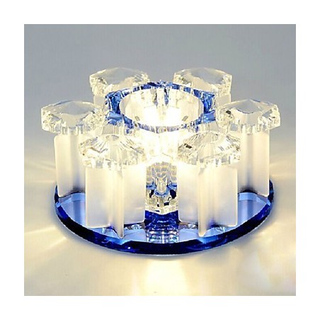 Plafoniera a filo in cristallo CreativeTube con 3 lampadine