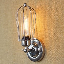 Applique da parete vintage country retrò con finitura galvanica, stile mini, luce ambientale