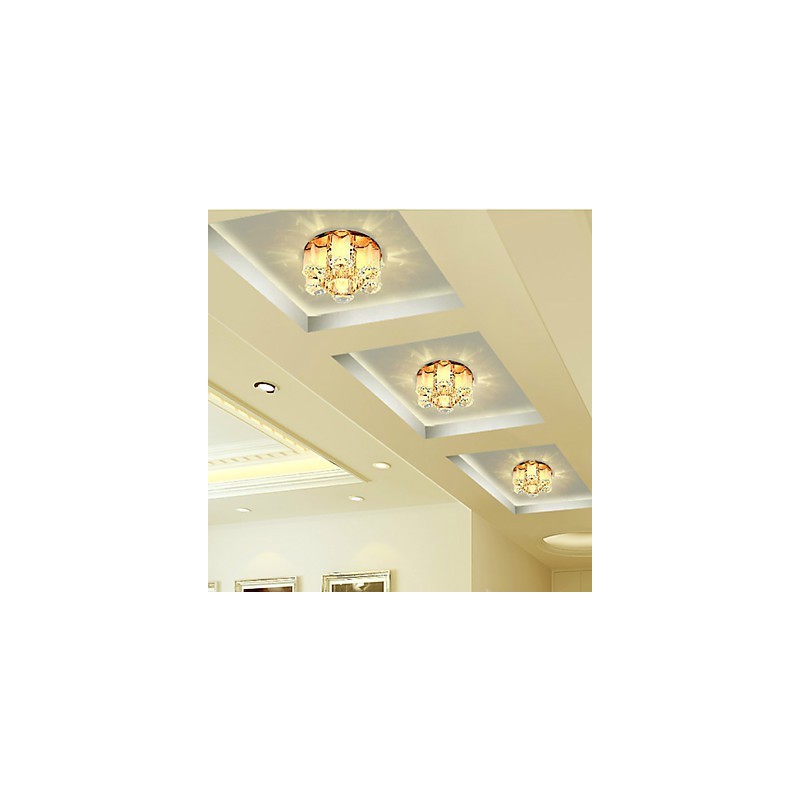 Plafoniera a filo in cristallo CreativeTube con 3 lampadine