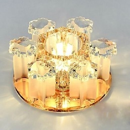 Plafoniera a filo in cristallo CreativeTube con 3 lampadine