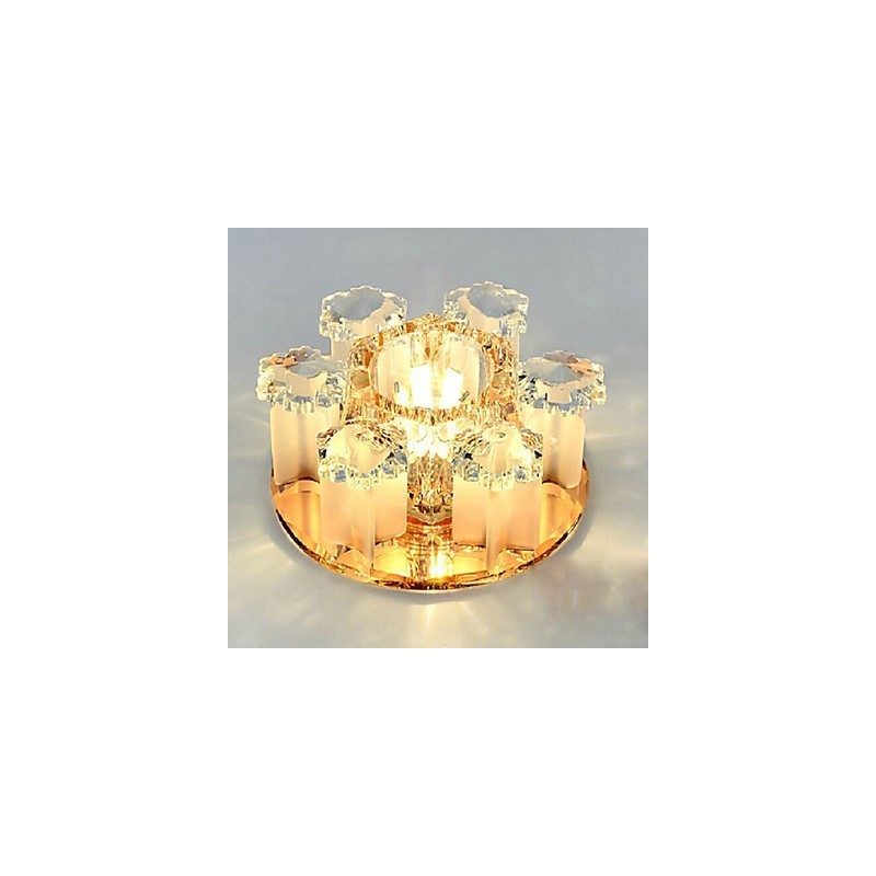 Plafoniera a filo in cristallo CreativeTube con 3 lampadine