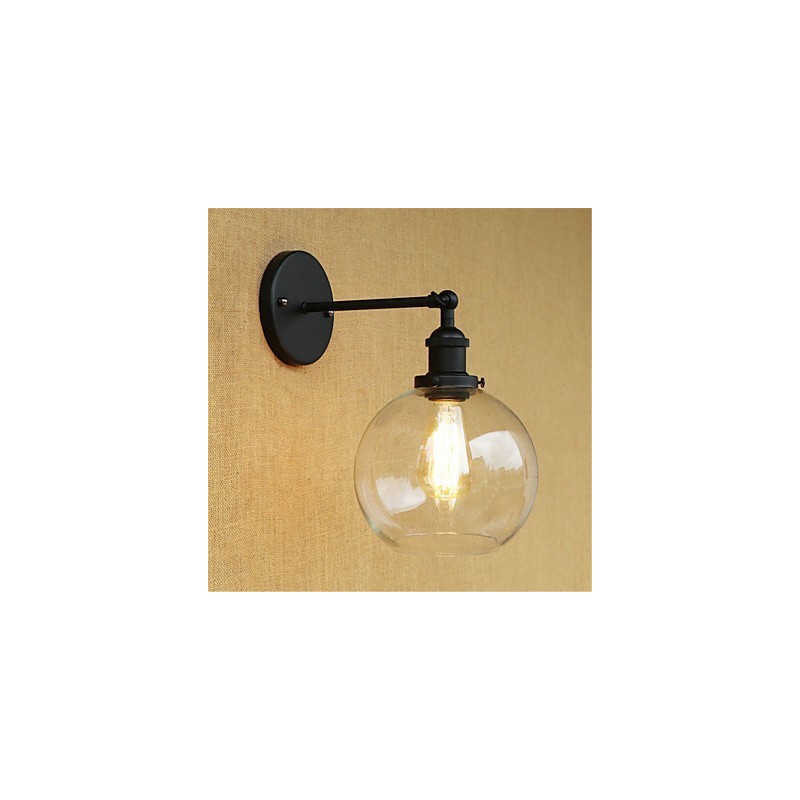 Applique da parete country rétro verniciata mini con luce ambientale e protezione occhi