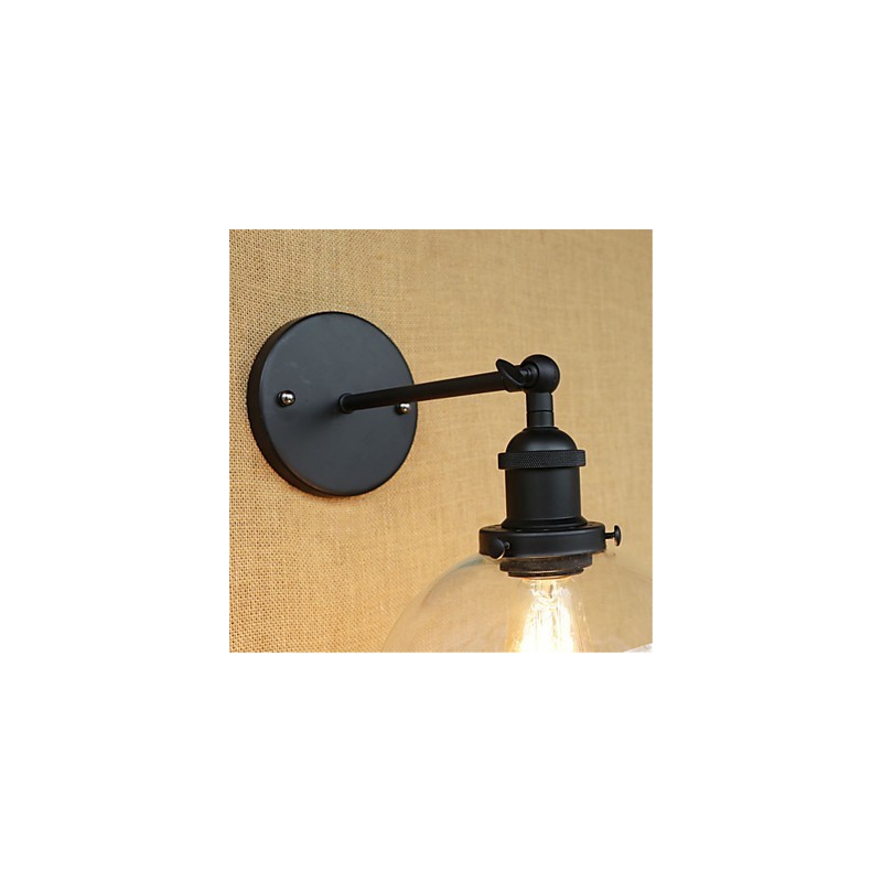 Applique da parete country rétro verniciata mini con luce ambientale e protezione occhi