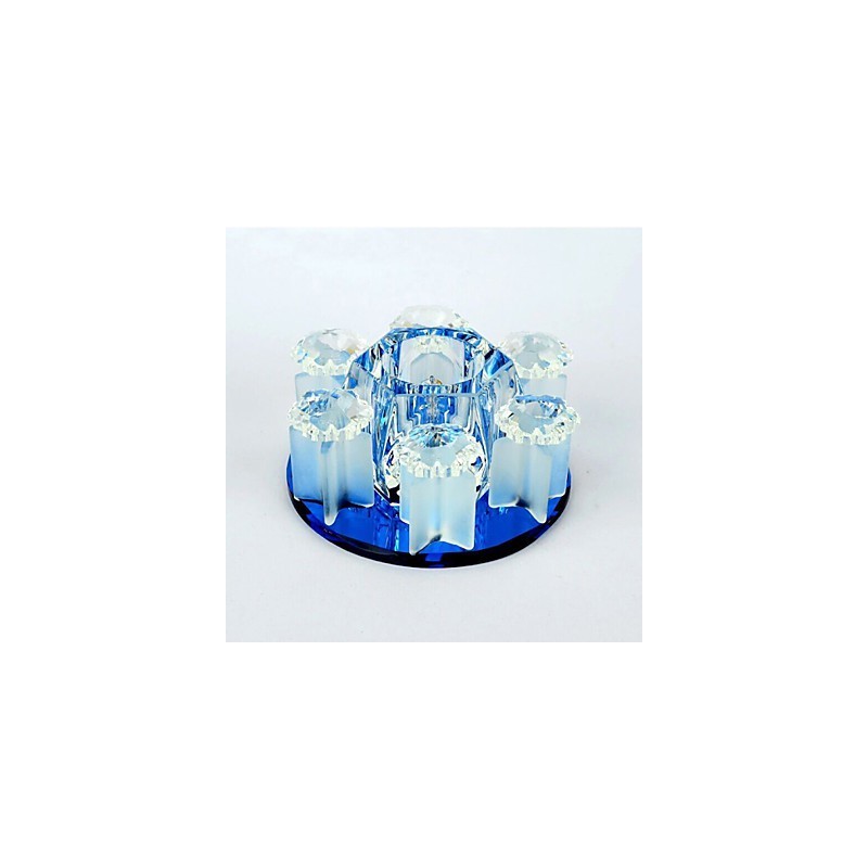Plafoniera a filo in cristallo CreativeTube con 3 lampadine