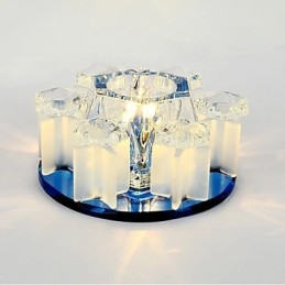 Plafoniera a filo in cristallo CreativeTube con 3 lampadine