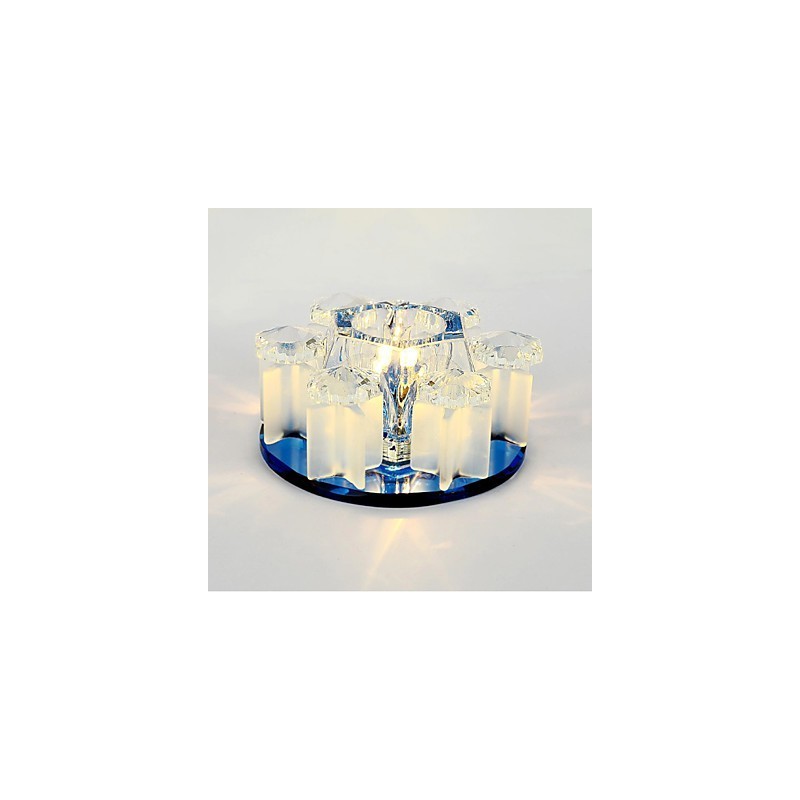 Plafoniera a filo in cristallo CreativeTube con 3 lampadine