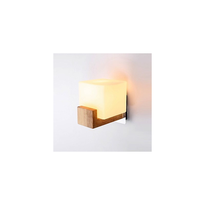 Applique da parete LED semplice country per camera da letto, protezione occhi, E27, 5 W