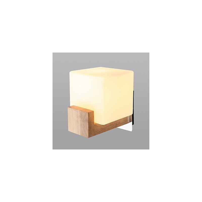 Applique da parete LED semplice country per camera da letto, protezione occhi, E27, 5 W