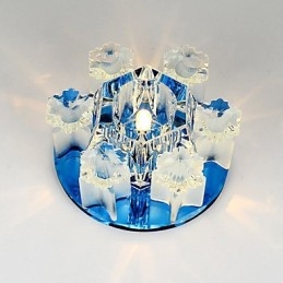 Plafoniera a filo in cristallo CreativeTube con 3 lampadine