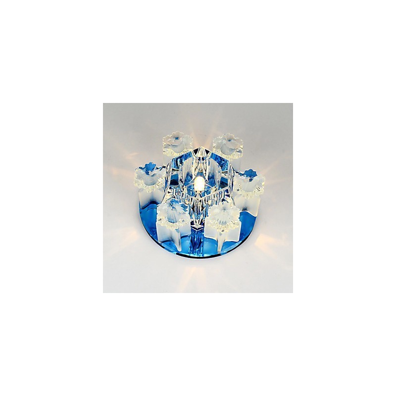 Plafoniera a filo in cristallo CreativeTube con 3 lampadine