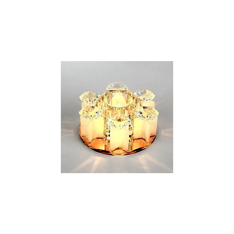 Plafoniera a filo in cristallo CreativeTube con 3 lampadine