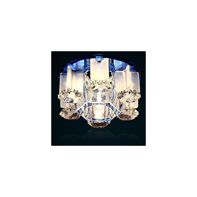 Plafoniera a filo in cristallo CreativeTube con 3 lampadine