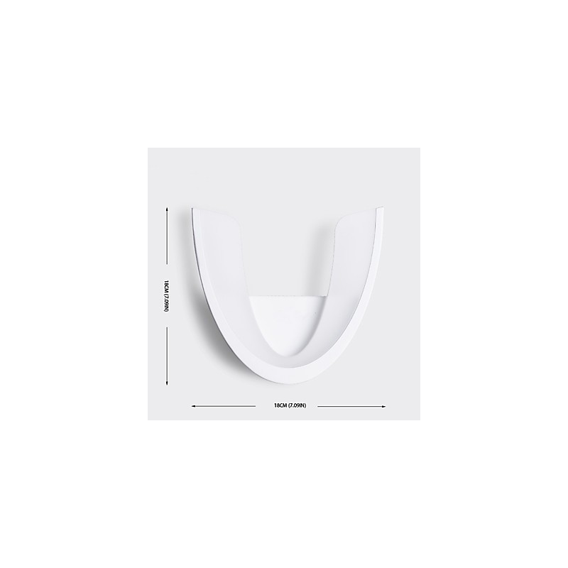 Applique da parete moderna contemporanea finitura pittura luce ambientale LED integrato 10 W