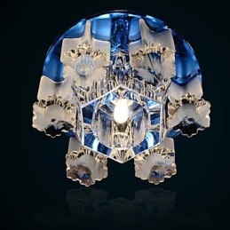 Plafoniera a filo in cristallo CreativeTube con 3 lampadine