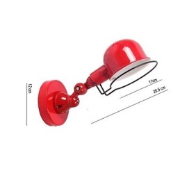 Applique da parete con braccio oscillante moderna in metallo