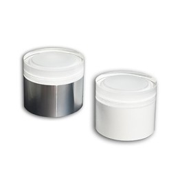 Plafoniera a filo moderna contemporanea in metallo e acrilico LED 7W argento bianco