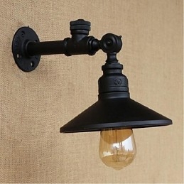 Applique da parete rustica stile lodge con luce ambientale finitura pittura E27