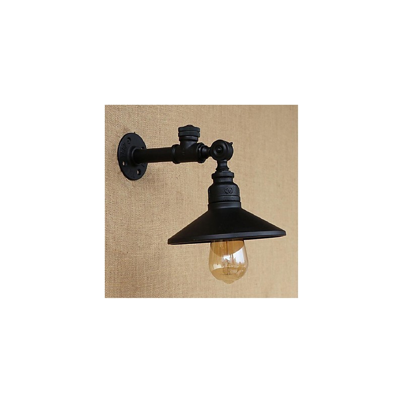 Applique da parete rustica stile lodge con luce ambientale finitura pittura E27