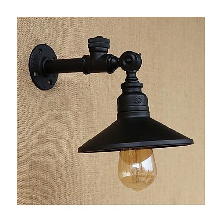 Applique da parete rustica stile lodge con luce ambientale finitura pittura E27