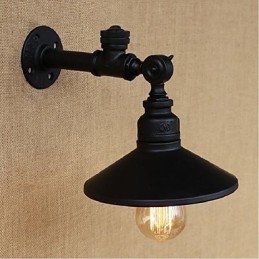Applique da parete rustica stile lodge con luce ambientale finitura pittura E27