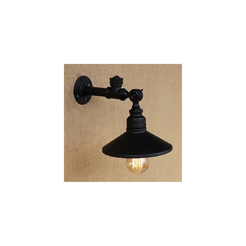 Applique da parete rustica stile lodge con luce ambientale finitura pittura E27