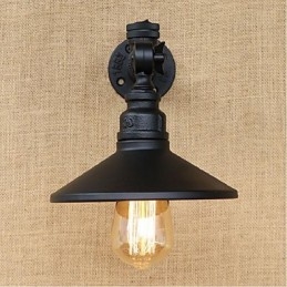Applique da parete rustica stile lodge con luce ambientale finitura pittura E27