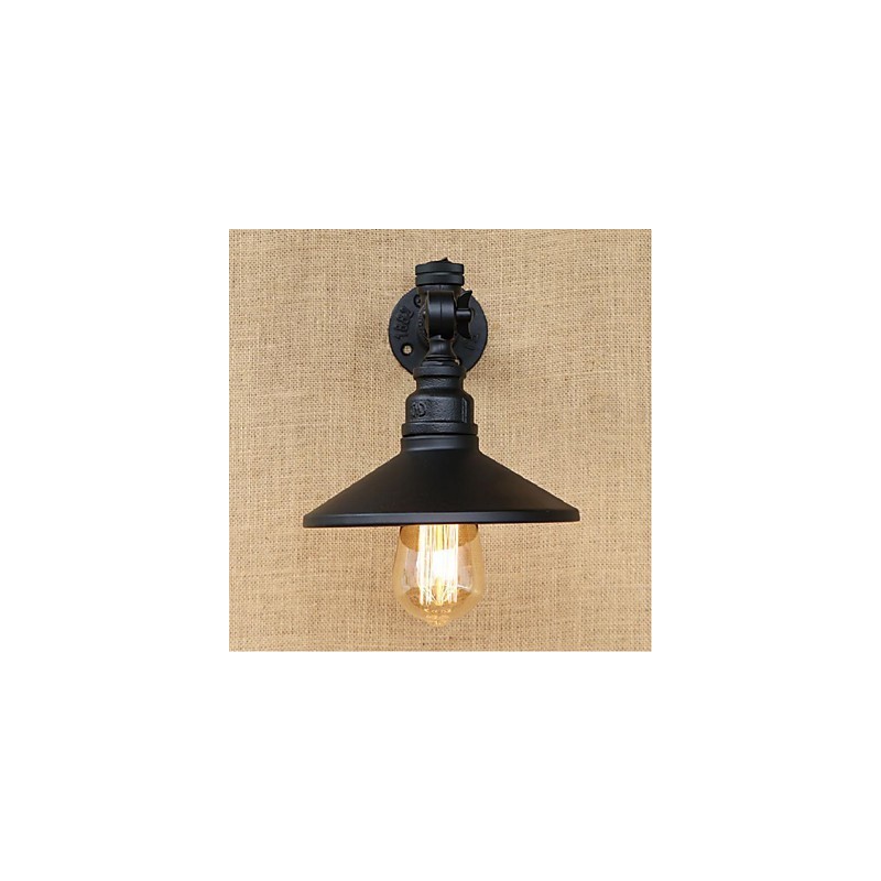 Applique da parete rustica stile lodge con luce ambientale finitura pittura E27
