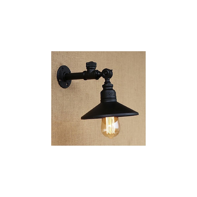 Applique da parete rustica stile lodge con luce ambientale finitura pittura E27