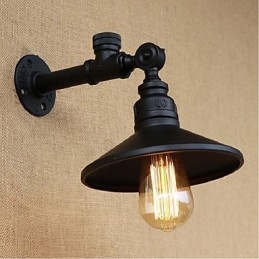 Applique da parete rustica stile lodge con luce ambientale finitura pittura E27