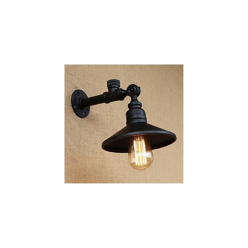 Applique da parete rustica stile lodge con luce ambientale finitura pittura E27