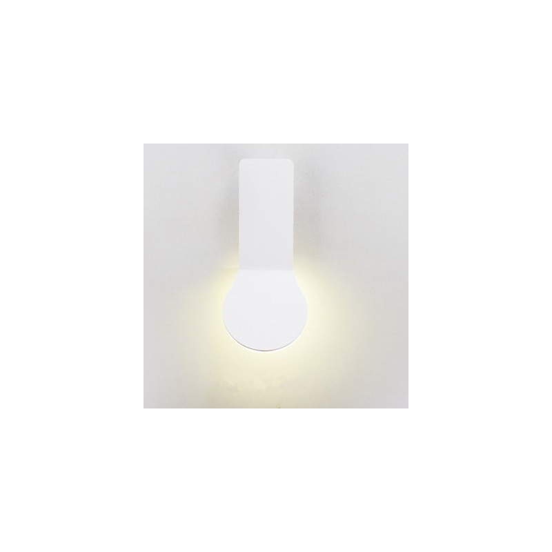 Applique da parete moderna in metallo con LED integrato 8 W, luce spot, finitura verniciata