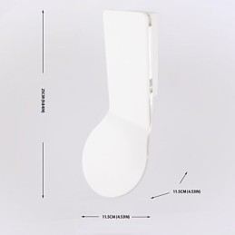 Applique da parete moderna in metallo con LED integrato 8 W, luce spot, finitura verniciata