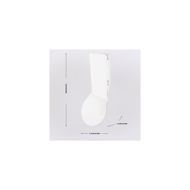 Applique da parete moderna in metallo con LED integrato 8 W, luce spot, finitura verniciata