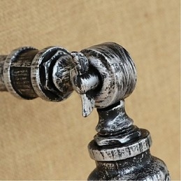 Applique da parete industriale nordica effetto tubo dell'acqua argento