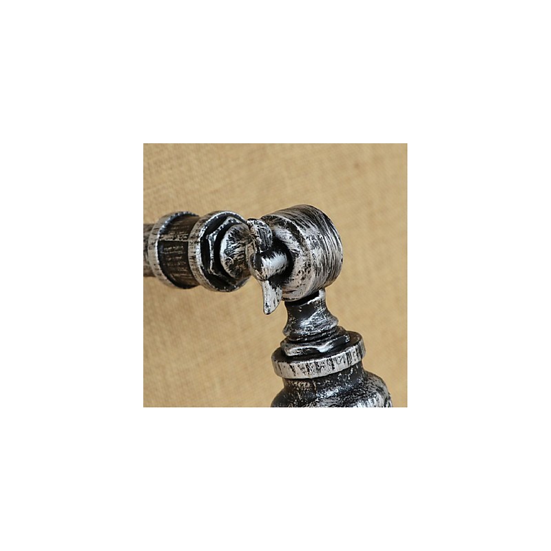 Applique da parete industriale nordica effetto tubo dell'acqua argento